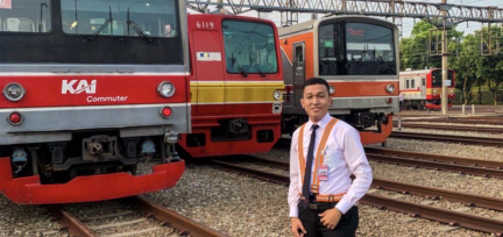 Between trains at the depot
